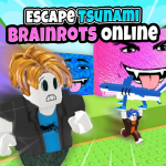 Play Escape Tsunami Brainrots Online now!