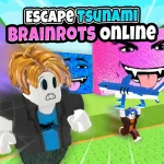 Play Escape Tsunami Brainrots Online