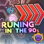 PLay Geometry Dash Running in The 90s now!